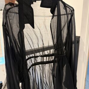 Elegant Black Sheer blouse
